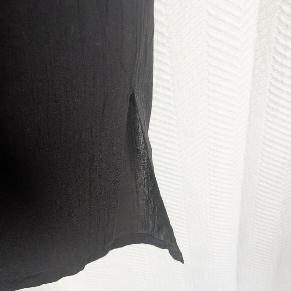 Echo New York Black Cotton Crochet Swim Cover-up Size Medium Beach Vacation Pool - Picture 6 of 10